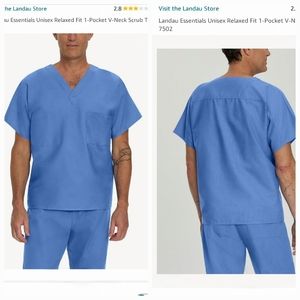 Landau Scrubs Set Unisex Small Tall